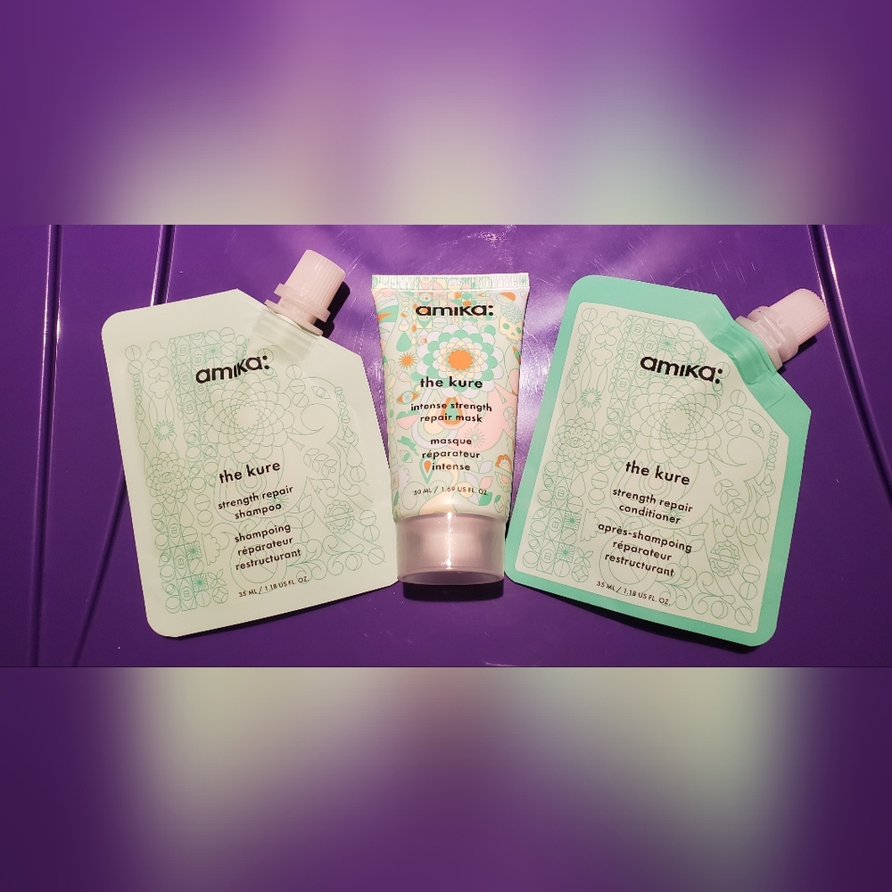 Amika The Kure Hair Strengthen Repair Travel Trial Set